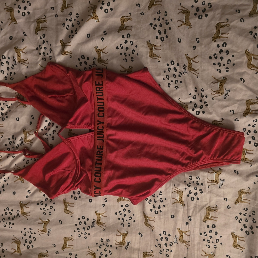 Juicy Couture Women's Red Intimate Bodysuit NWOT